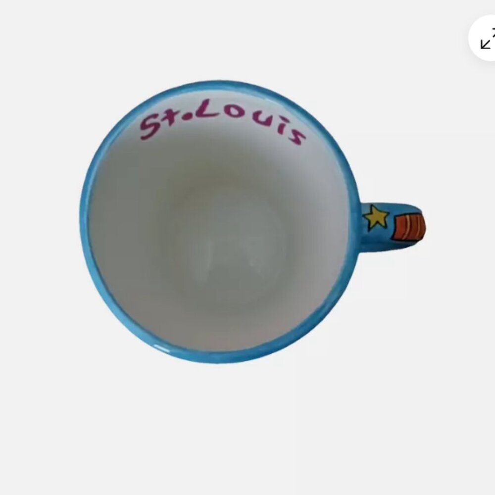 St Louis Coffee Mug Size 6" Wide With Handle 4.5" Tall City Souvenir Mug - Picture 6 of 10